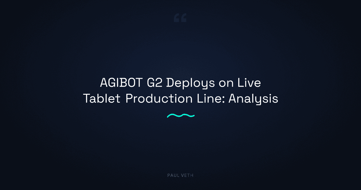 AGIBOT G2 on the Factory Floor: What It Means for Physical AI