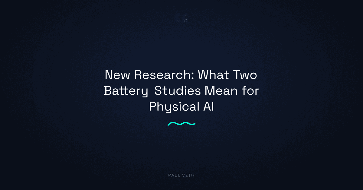 New Research: What Battery Breakthroughs Mean for Physical AI