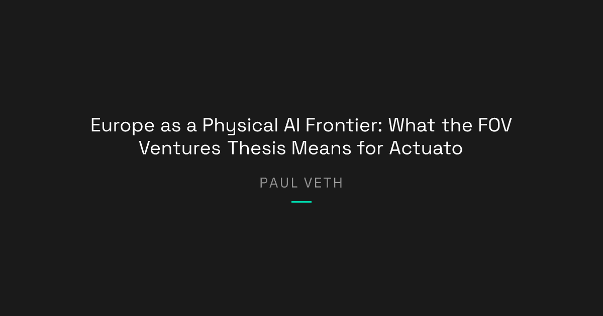 Is Europe the Next Frontier for Physical AI Investment in 2026?