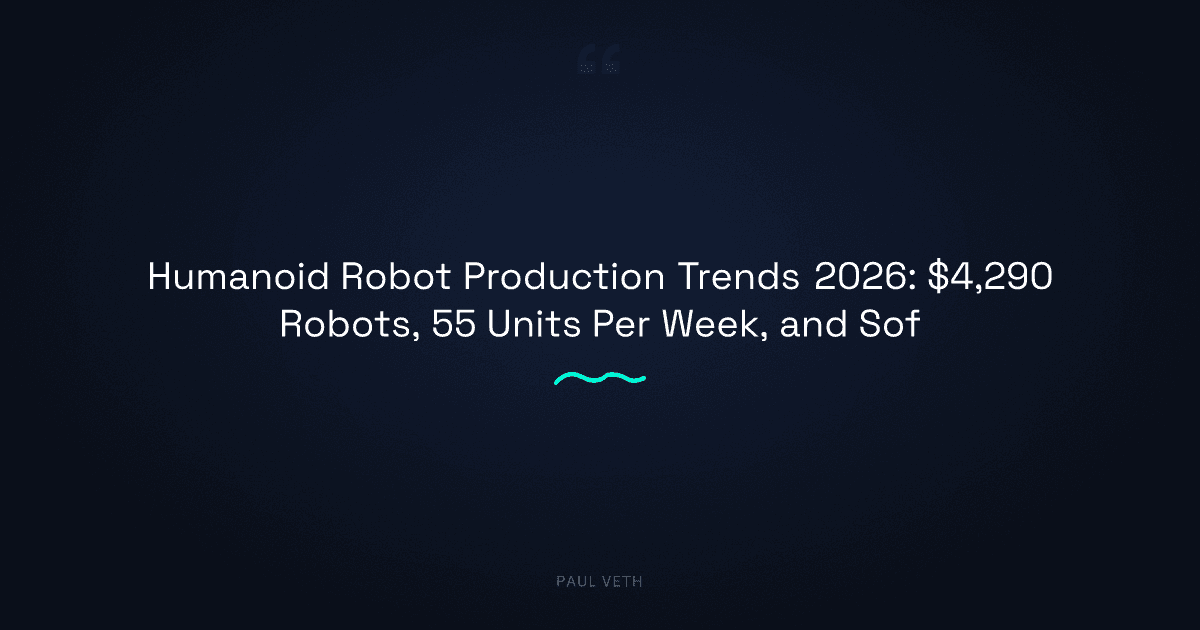 Humanoid Robot Production Trends 2026: Cost, Scale, and Materials