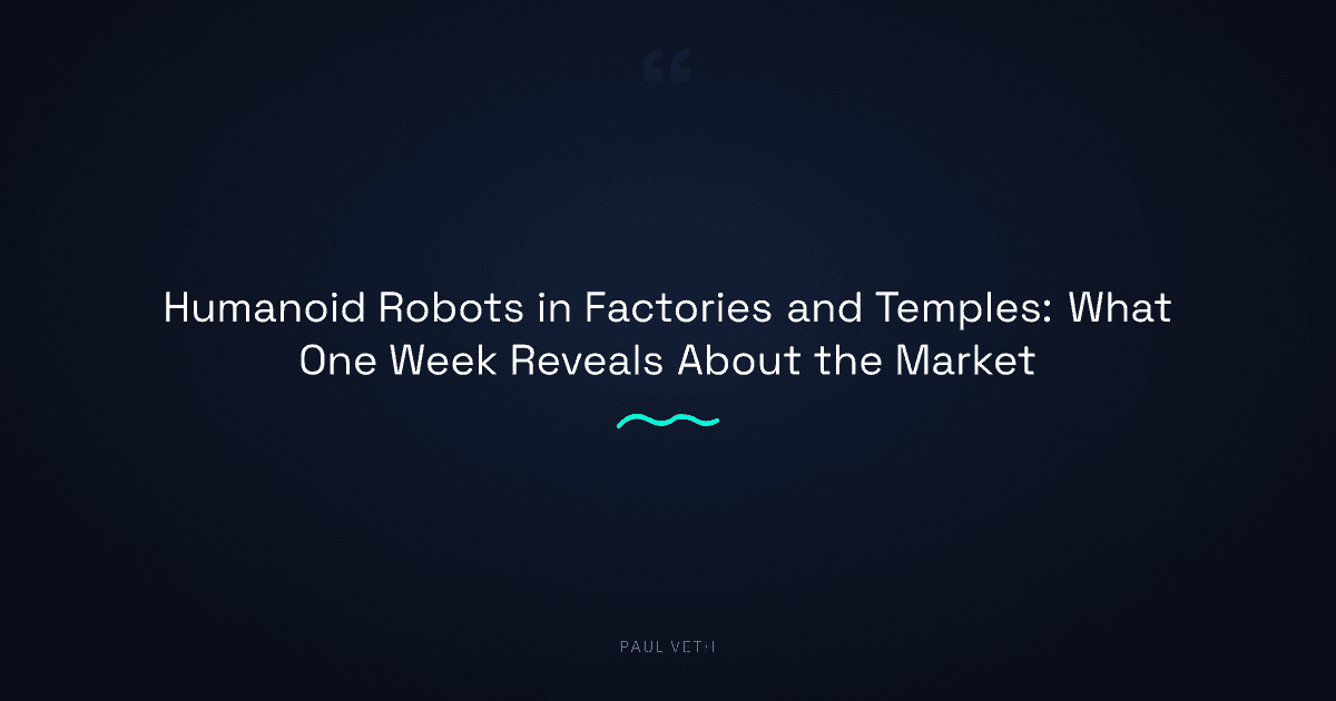 Humanoid Robots in Factories and Temples: What a Busy Week Reveals