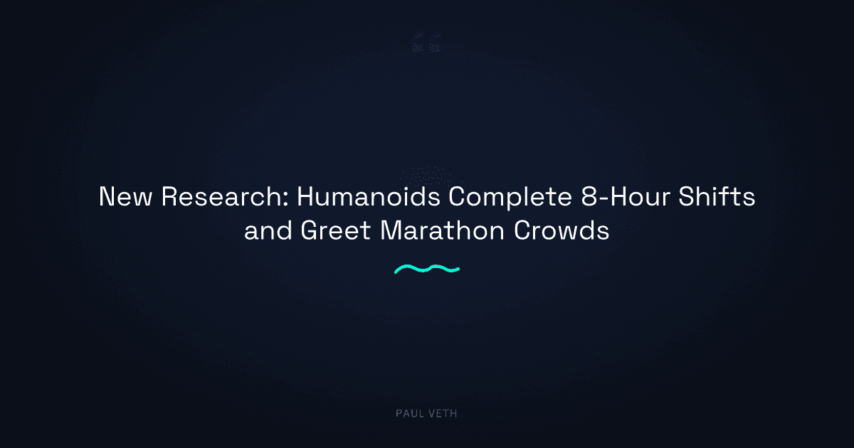 New Research: Humanoids Hit Factory Floors and Public Streets