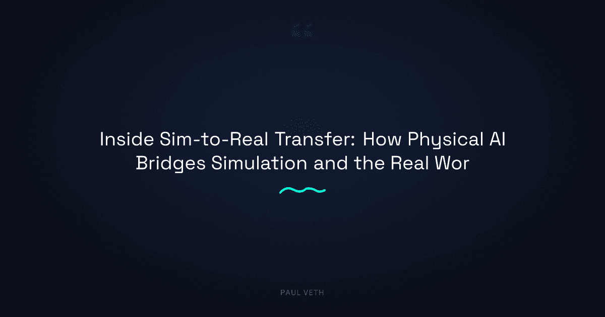 How Sim-to-Real Transfer Actually Works in Physical AI
